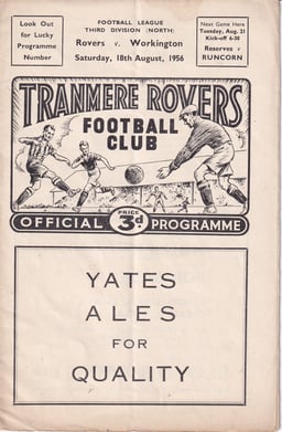 Tranmere Rovers v Workington Match Programme 1957-03-13